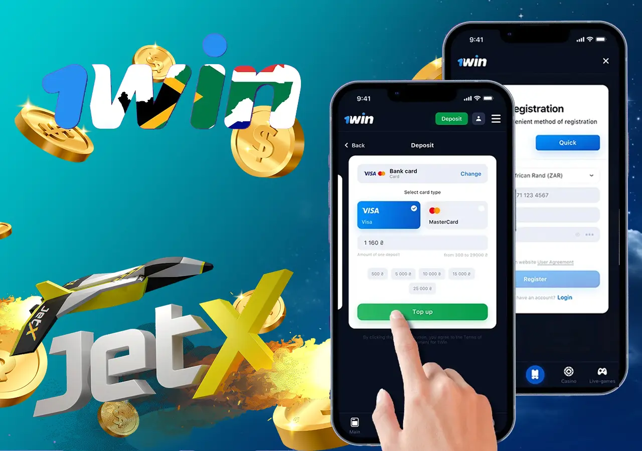 Launch JetX game in the casino app