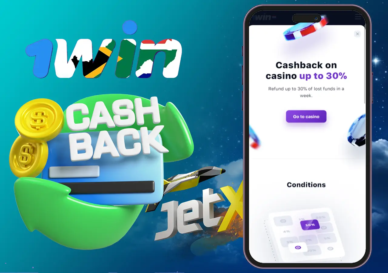 Get big cashback for playing at 1Win Casino